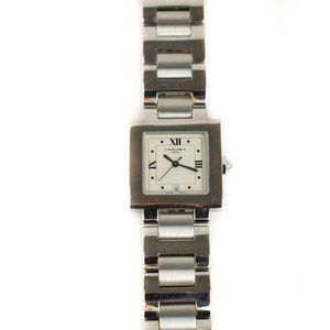 CHAUMET: Silver, Stainless Steel Logo Quartz Watch